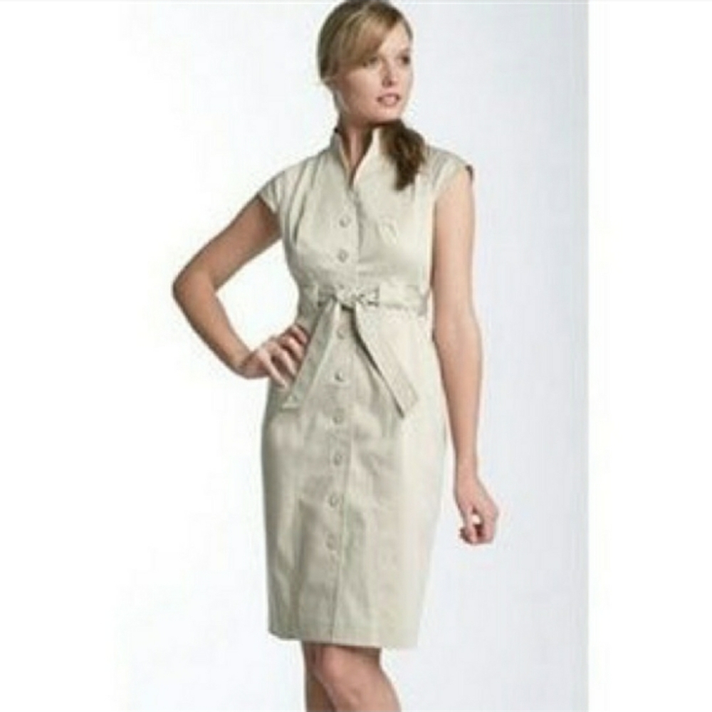 Calvin Klein Khaki Trench Dress Size 4